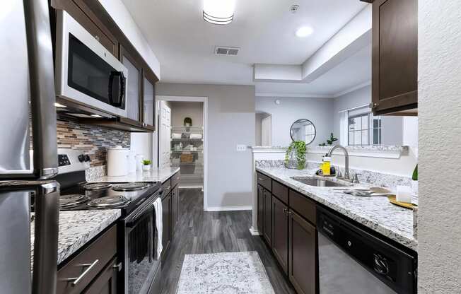 Mesa Verde Kitchen Upgraded Kitchen with Granite Countertops Shaker Cabinets Stainless Appliances