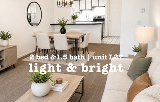 AVAILABLE NOW! FREE RENT FOR THE REST OF OCTOBER!