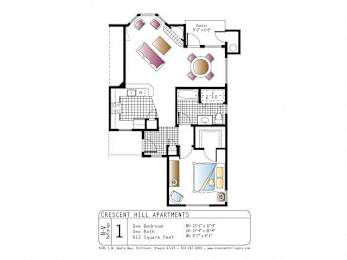 1 bed, 1 bath, 800 sqft, $1,620