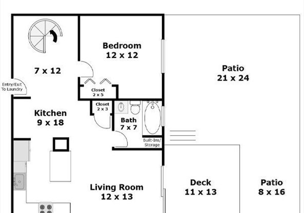 5 beds, 2 baths, 1,430 sqft, $9,499, Unit 4