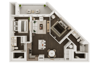 2 beds, 2 baths, 1,112 sqft, $2,461