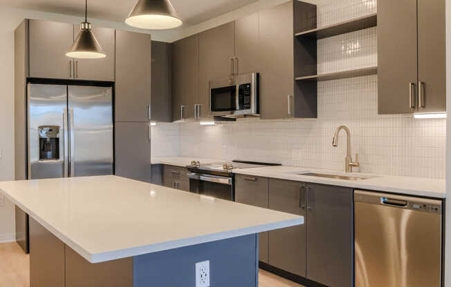 Kitchen with Stainless Steel Appliances