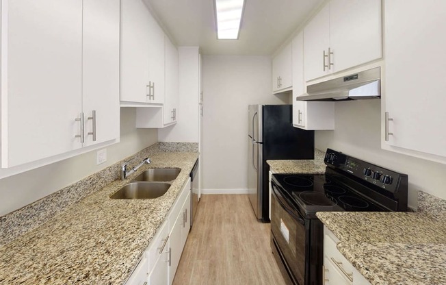 Fully Equipped Kitchen at La Fayette Marquis, Los Angeles, CA