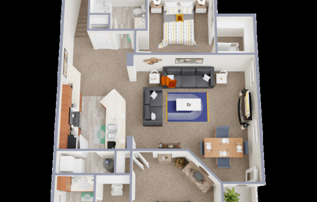 2 beds, 2 baths, 1,220 sqft, $1,595