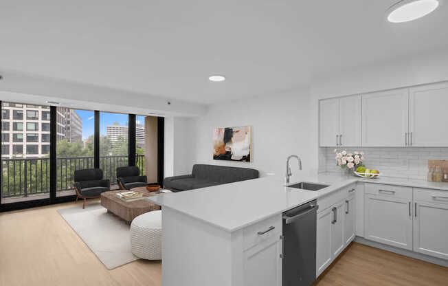 Living Room with Hard Surface Flooring