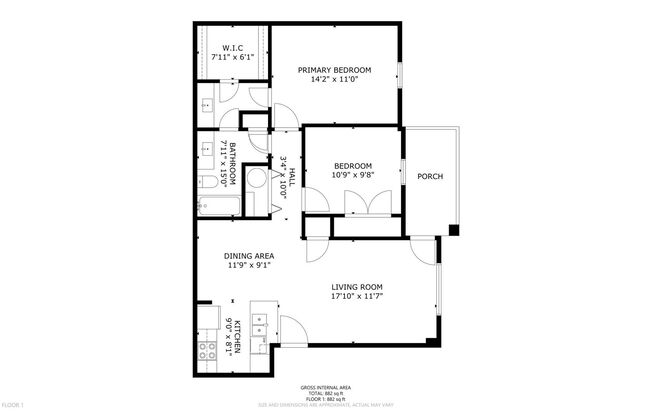 2 beds, 1.5 baths, $1,300, Unit 3103