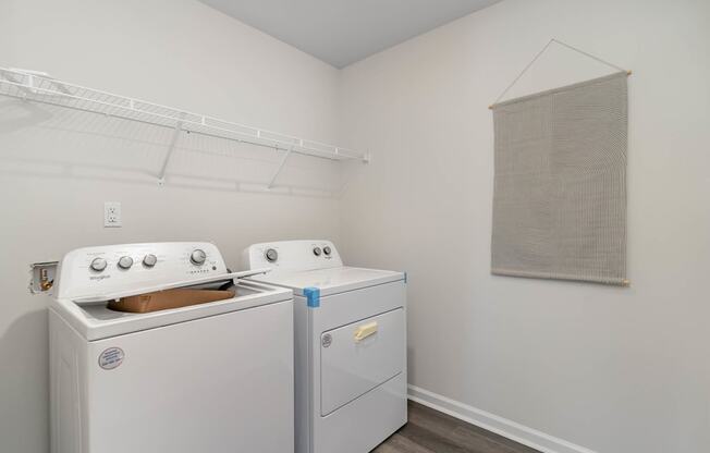 our apartments have a laundry room with a washer and dryer