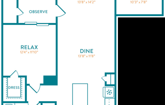 1 bed, 1 bath, 996 sqft, $2,850