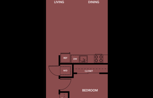 1 bed, 1 bath, 690 sqft, $1,650