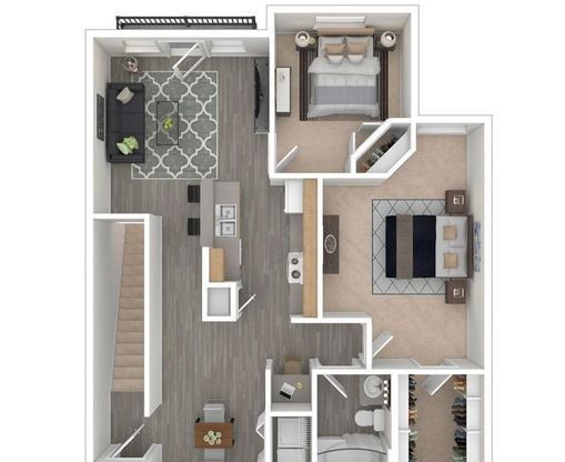 2 beds, 1 bath, 975 sqft, $1,749