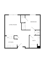 1 bed, 1 bath, 555 sqft, $910