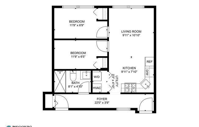 2 beds, 1 bath, 488 sqft, $1,895, Unit 1554-2i