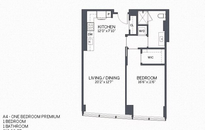 1 bed, 1 bath, 802 sqft, $3,144