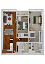 2 beds, 2 baths, 1,124 sqft, $3,205