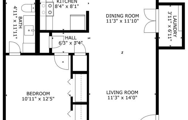 1 bed, 1 bath, 822 sqft, $1,250, Unit 08C