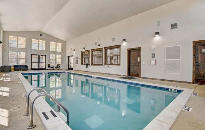the indoor pool is available for residents to use at our apartments