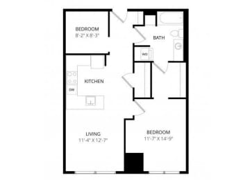 1 bed, 1 bath, 679 sqft, $2,005