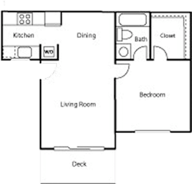 1 bed, 1 bath, 600 sqft, $1,399