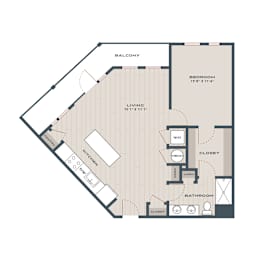 1 bed, 1 bath, 944 sqft, $1,631