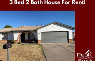 3 Bed 2 Bath House For Rent Near Bell Rd & the 51