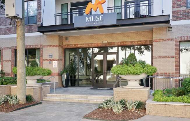 exterior view of Muse at Museum District, Houston, TX