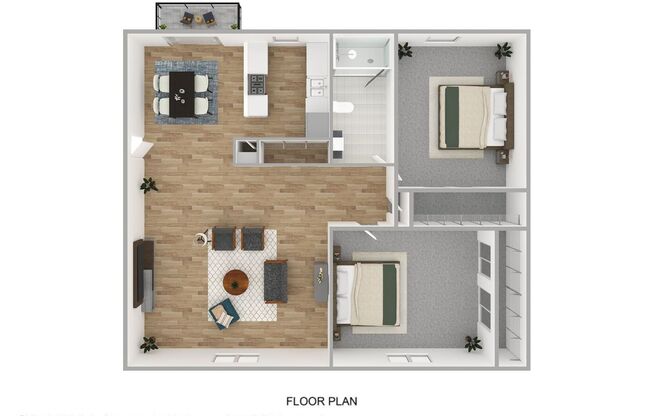 2 beds, 1 bath, 890 sqft, $1,595, Unit 14