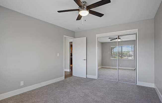 Lighted Ceiling Fan at Colonial Garden Apartments, San Mateo, California