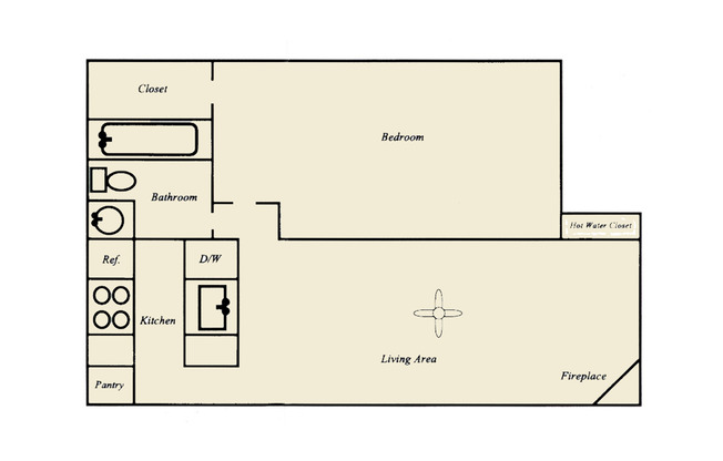 1 bed, 1 bath, 603 sqft, $819