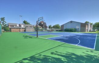 Full Outdoor Basketball Court at Canter Chase Apartments, Louisville, KY, 40242