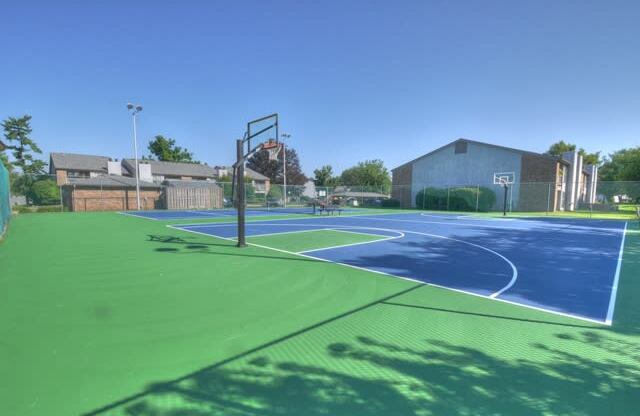 Full Outdoor Basketball Court at Canter Chase Apartments, Louisville, KY, 40242