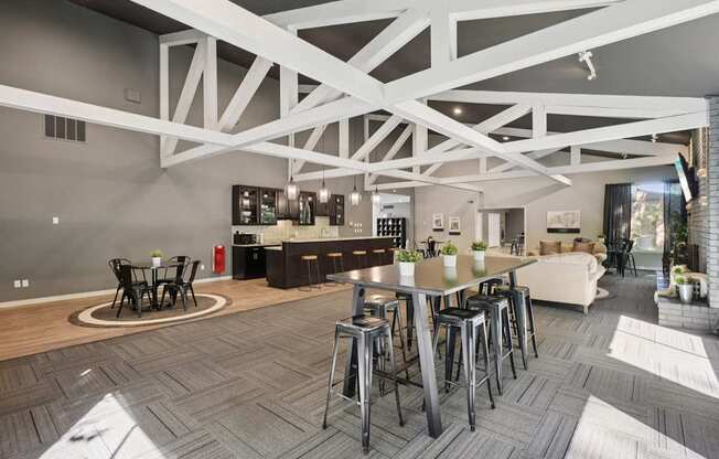 Coworking Lounge Area In Clubhouse at Eastwood Village Apartments in Clinton Township, MI