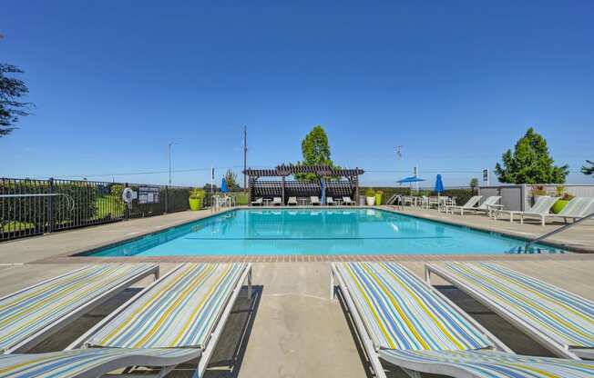 pool at the falls at rolland park apartments