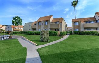 a large lawn in front of a house