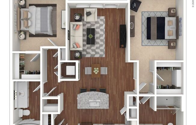 2 beds, 2 baths, 1,153 sqft, $2,812