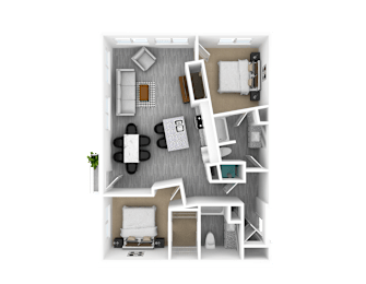 2 beds, 2 baths, 1,259 sqft, $2,271