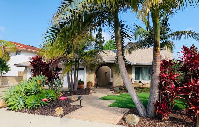 Beautiful Single Story 4 Bdrm, 2 Bath Home w/3 Car Garage Available  For Rent in La Costa!