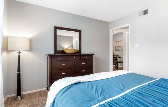 Bedroom with Plush Carpeting