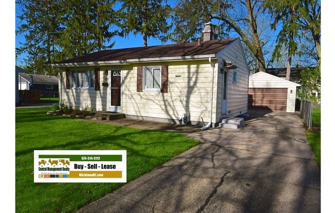 Close to Notre Dame, 3 bedroom home with 2 car garage.