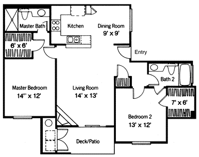 2 beds, 2 baths, 1,000 sqft, $2,965