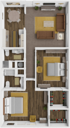 2 beds, 2 baths, 1,150 sqft, $999