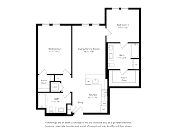 2 beds, 2 baths, 1,152 sqft, $3,241