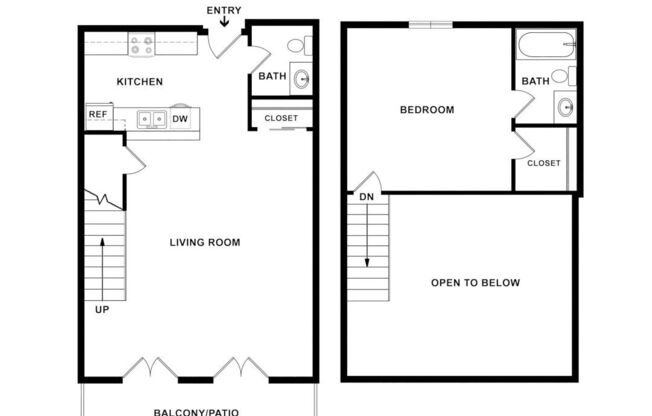 1 bed, 1.5 baths, 855 sqft, $3,801