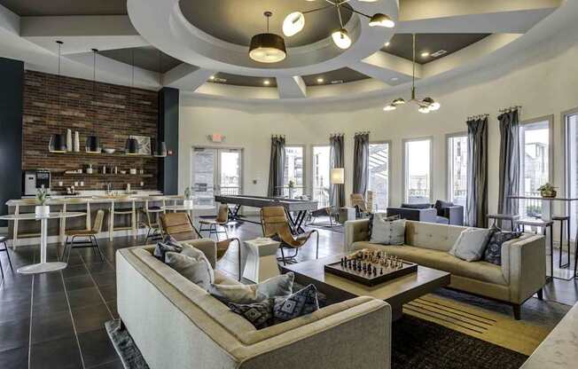 clubhouse at Echo Park at Perry Crossing Apartments, Plainfield, IN, 46168