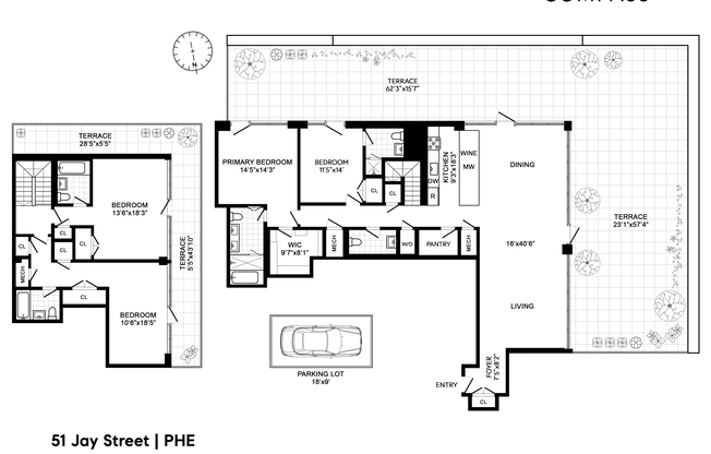 4 beds, 4.5 baths, 3,016 sqft, $25,000, Unit PHE