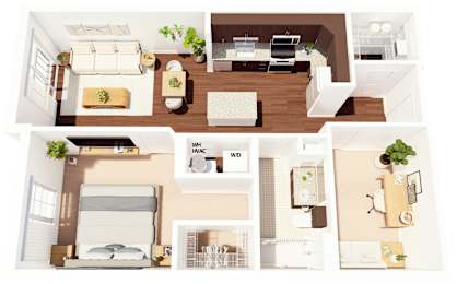 1 bed, 1 bath, 794 sqft, $1,907