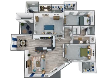 3 beds, 2 baths, 1,289 sqft, $1,727