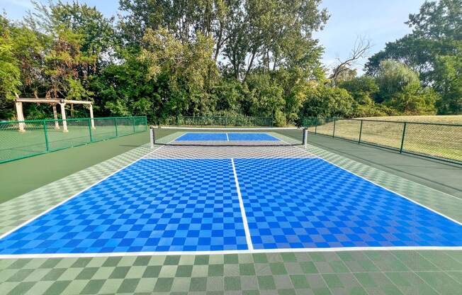 outdoor tennis court