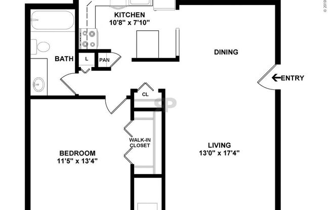 1 bed, 1 bath, 730 sqft, $1,185