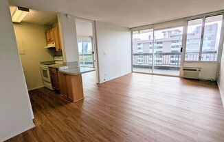 Partly Furnished 1-Bedroom 1-Bath with 1 parking @ Kinau Lanais in Makiki