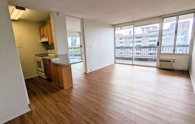 Partly Furnished 1-Bedroom 1-Bath with 1 parking @ Kinau Lanais in Makiki